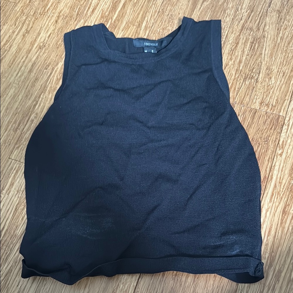 Forever 21 Black Muscle Tee